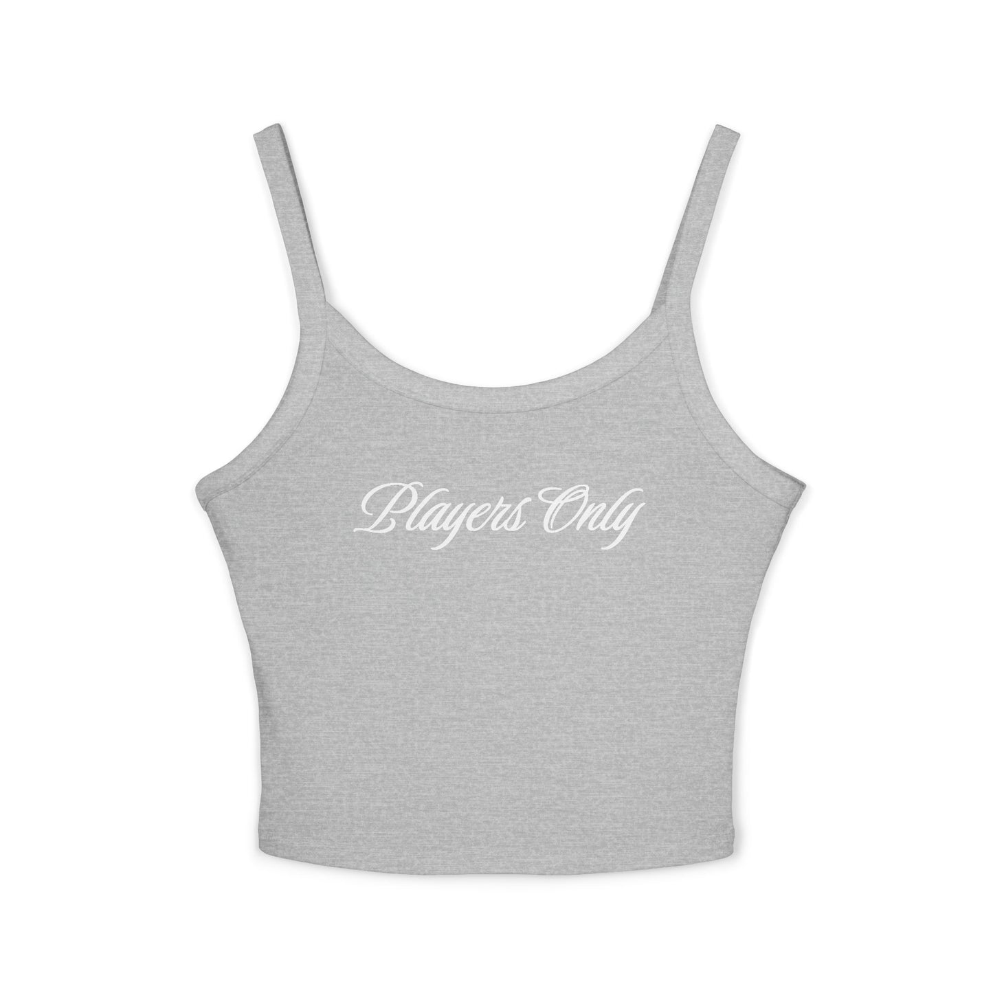 Players Only Spaghetti Strap Crop Tank