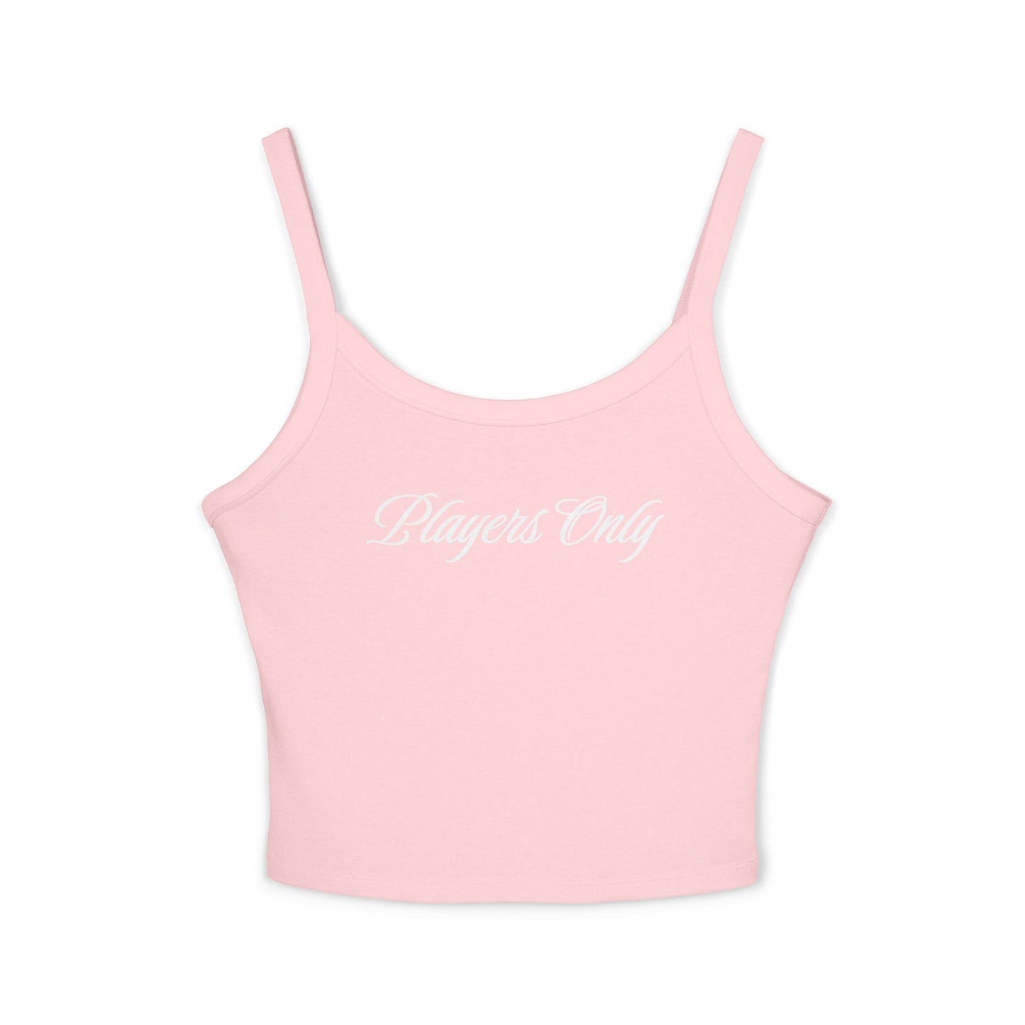Players Only Spaghetti Strap Crop Tank