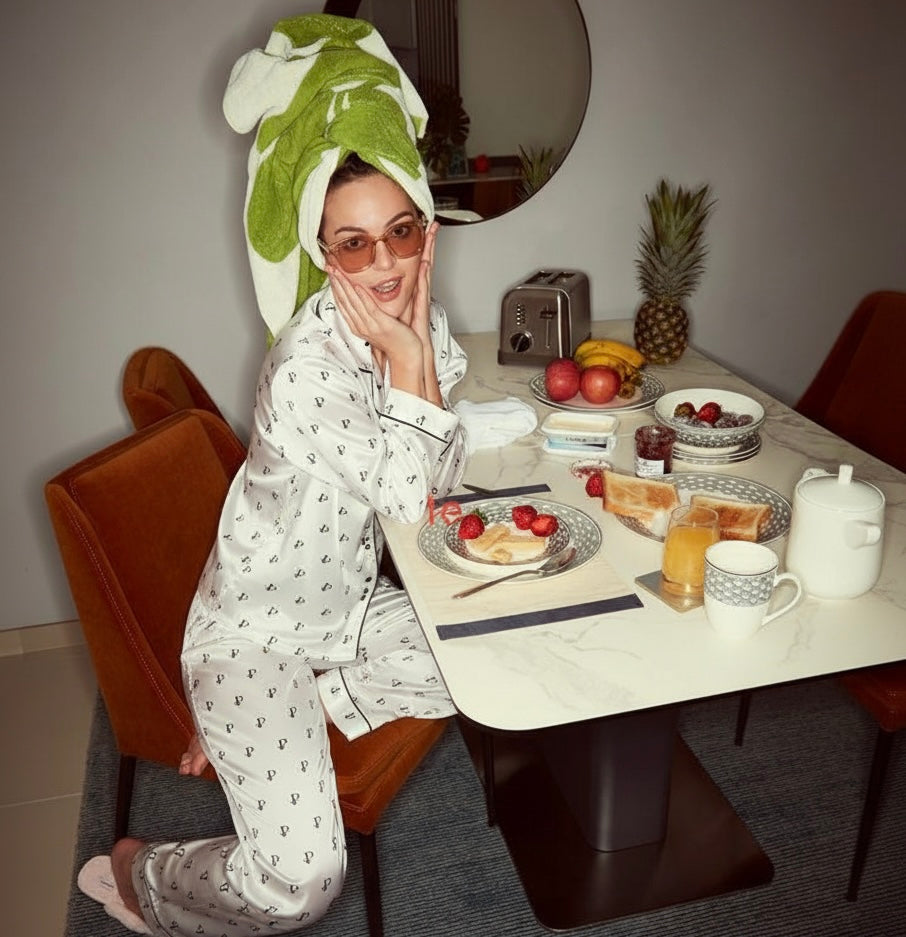 “Midnight Player” Satin Set